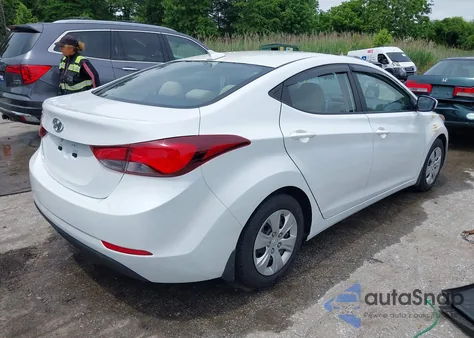 2016 Hyundai Elantra Se/Sport/Limited из США, поврежденный, VIN 5NPDH4AE7GH799350